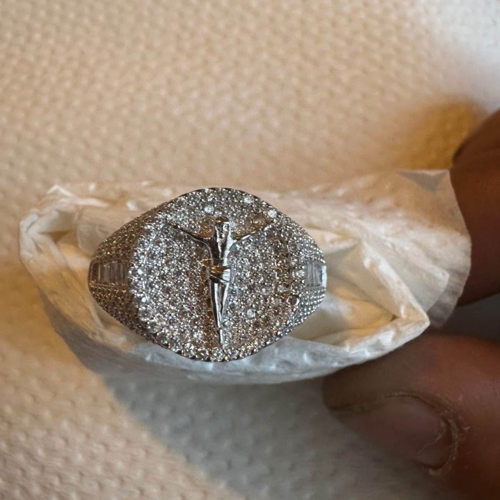 Silver 925 Ring with Jesus Design